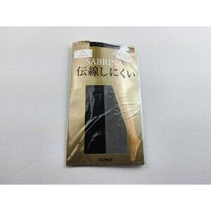 Gunze Sabrina Pantyhose Run Resistant Black Japan Size L-LL